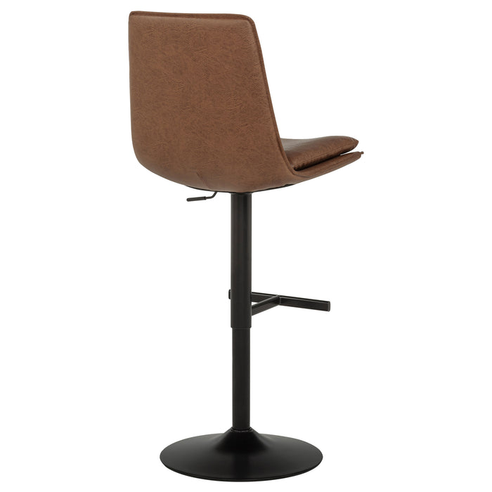Eldridge Faux Leather Upholstered Adjustable Bar Stool Coffee