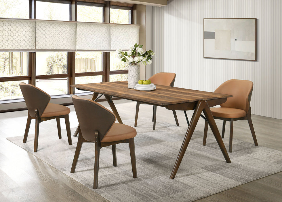 Randolph 5-piece Rectangular Dining Table Sheesham and Brown