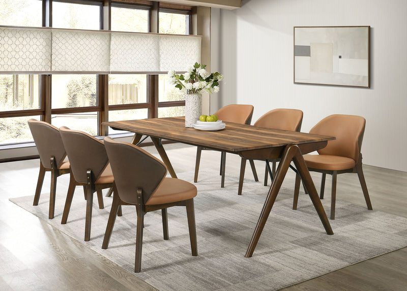 Randolph 82-inch Smart Top Rectangular Dining Table Sheesham and Brown