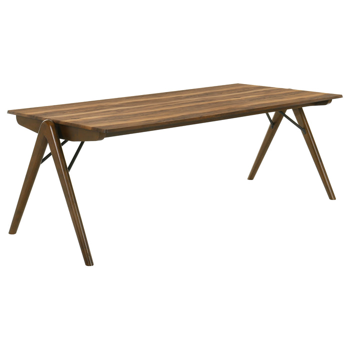 Randolph 7-piece Rectangular Dining Table Sheesham and Brown