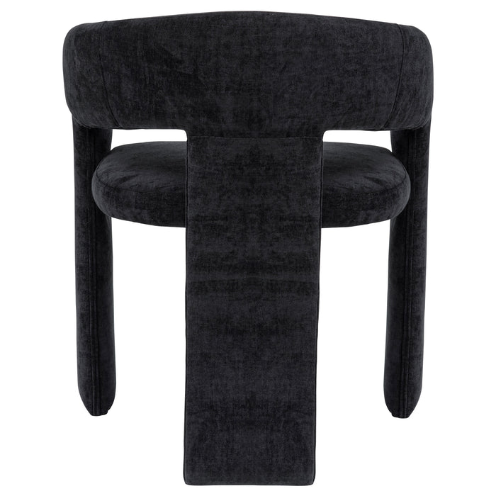 Carlow Upholstered Dining Arm Chair Black (Set of 2)
