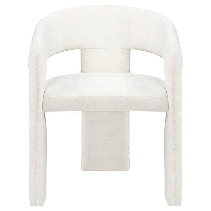 Carlow Upholstered Dining Arm Chair White (Set of 2)