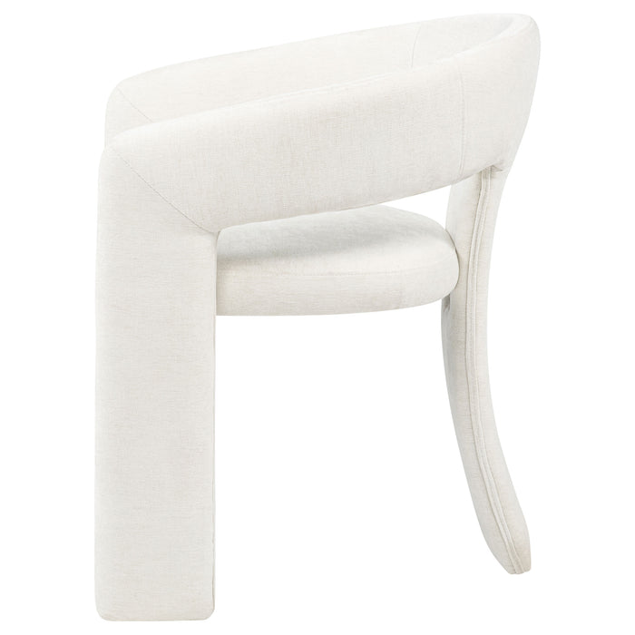 Carlow Upholstered Dining Arm Chair White (Set of 2)