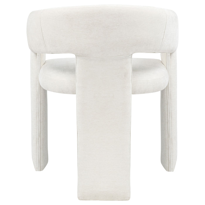 Carlow Upholstered Dining Arm Chair White (Set of 2)