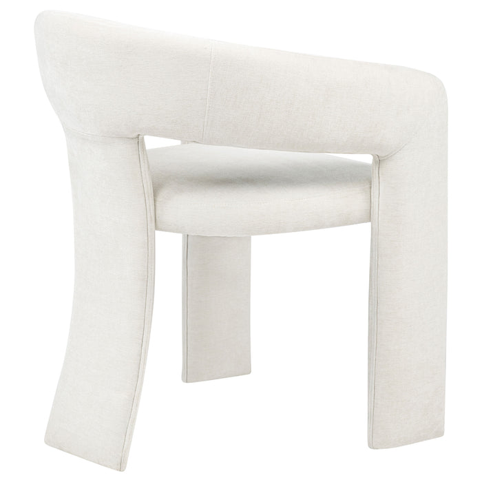 Carlow Upholstered Dining Arm Chair White (Set of 2)