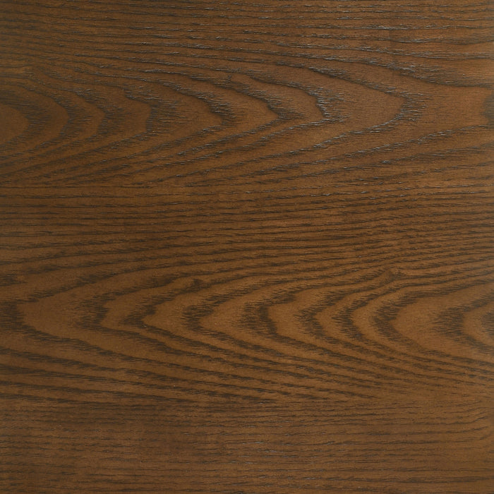 Franklin 54-inch Round Wood Pedestal Base Dining Table Dark Brown