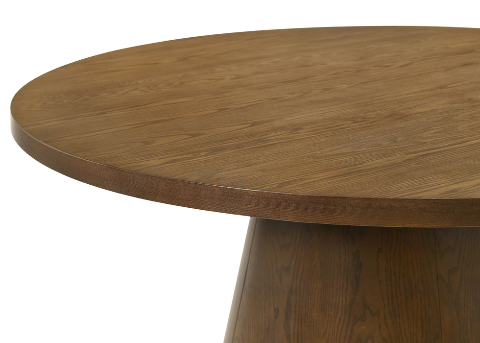 Franklin 5-piece 54-inch Round Dining Table Set Dark Brown