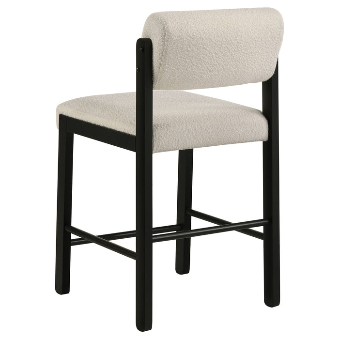 Hamlyn 5-piece Round Wood Counter Height Dining Set Cream and Black