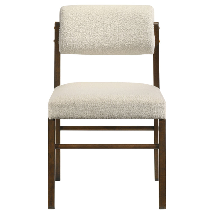 Strouse 5-piece Dining Set Cream and Walnut