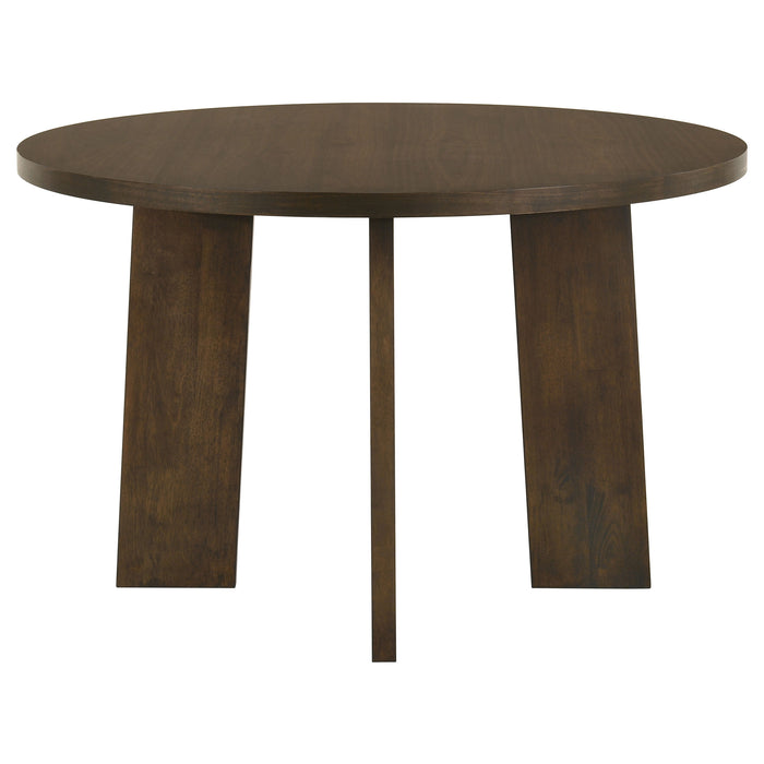 Strouse 5-piece Dining Set Black and Walnut