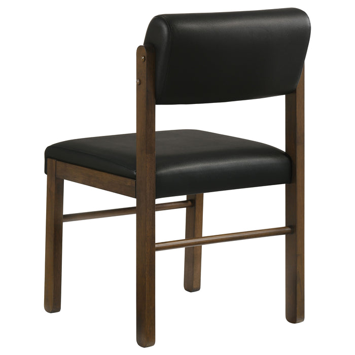 Strouse 5-piece Dining Set Black and Walnut