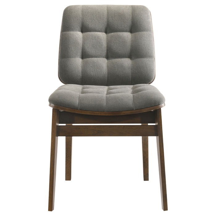 Strouse 5-piece Dining Set Grey and Walnut