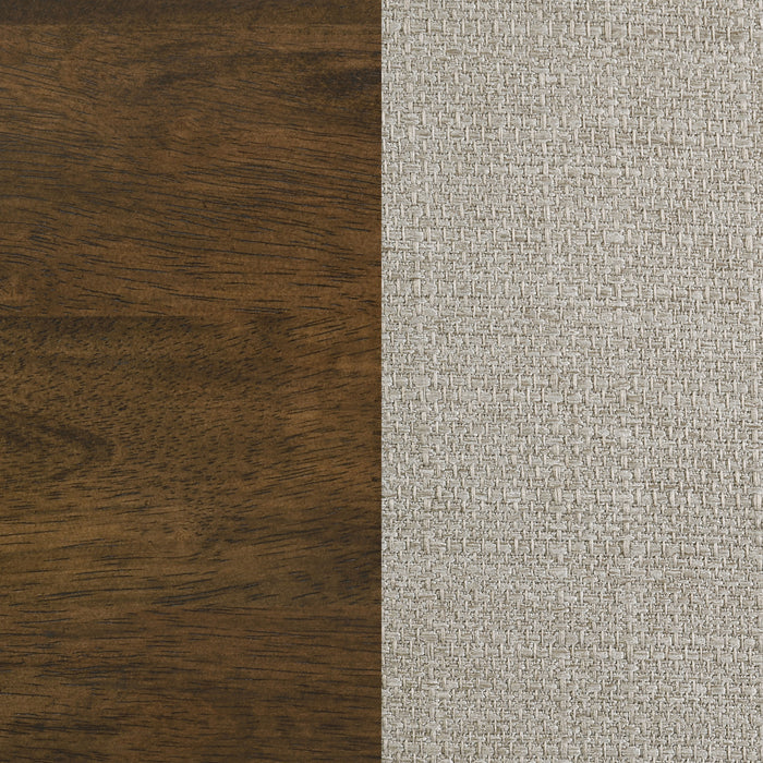 Cullen Dining Side Chair Upholstered Seat Dark Walnut (Set of 2)