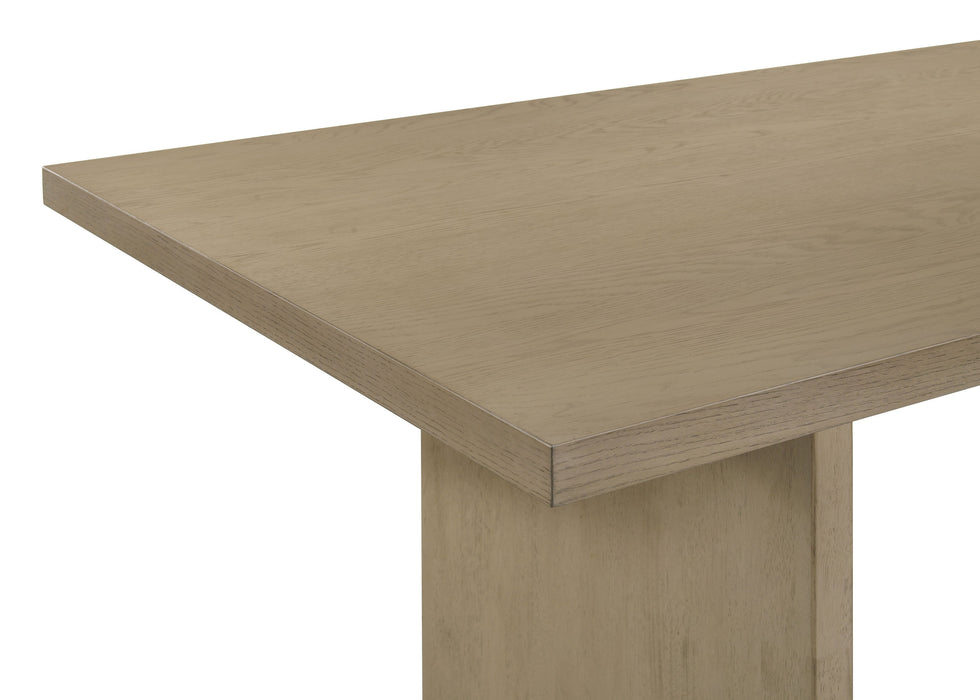 Decker 7-piece 82-inch Rectangular Dining Set Grey and Natural Oak