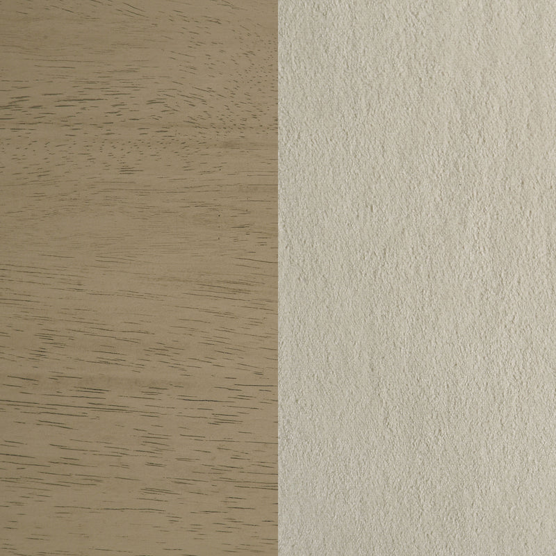 Redbridge Upholstered Side Chair Cream and Natural Oak (Set of 2)