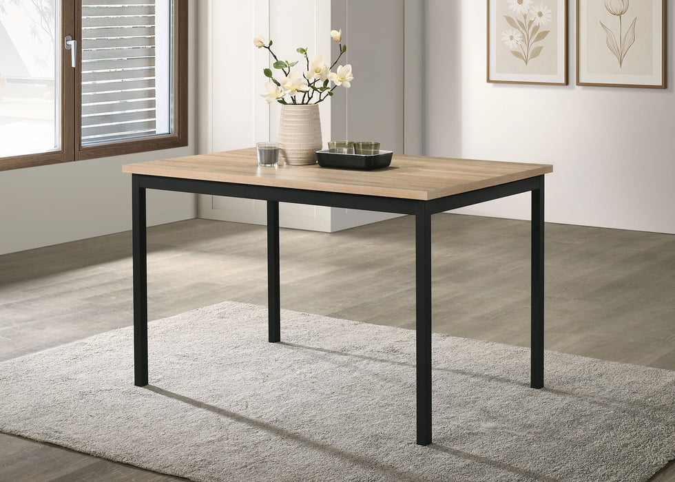 Garza Rectangular 48-inch Dining Table Greige Oak