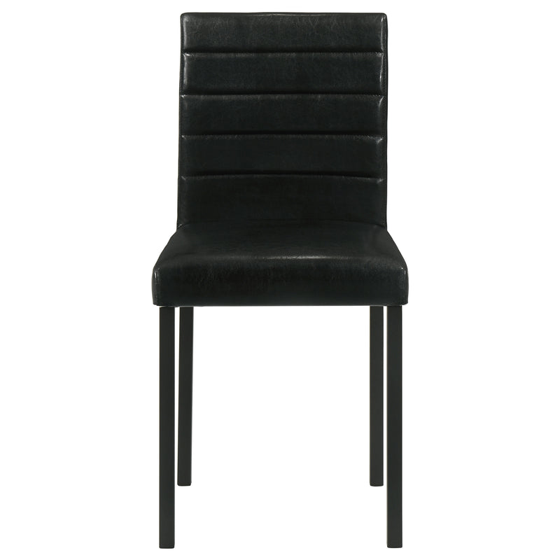 Garza Upholstered Dining Side Chair Black (Set of 4)