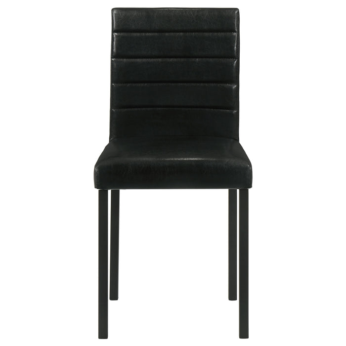 Garza Upholstered Dining Side Chair Black (Set of 4)