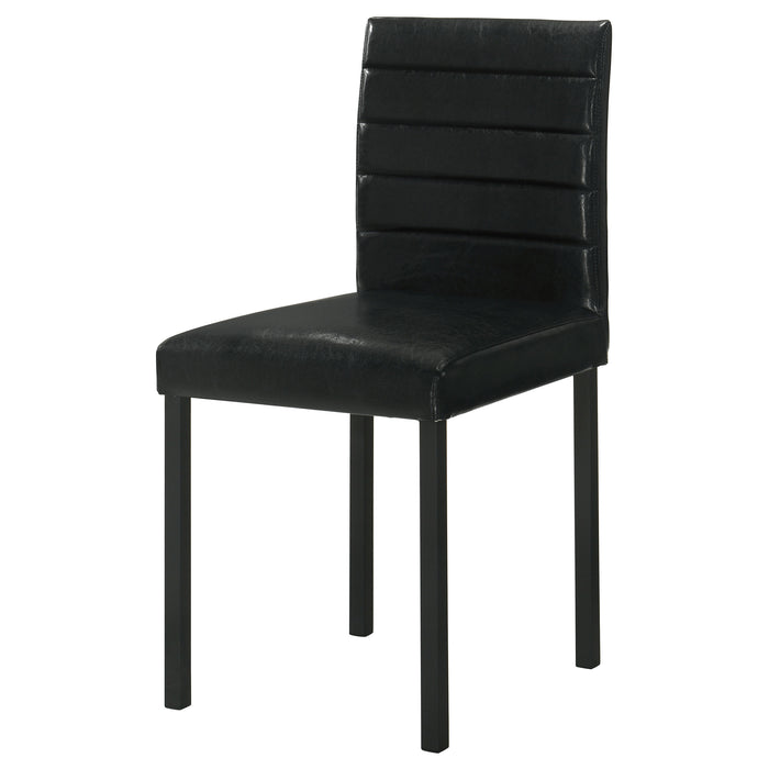 Garza Upholstered Dining Side Chair Black (Set of 4)