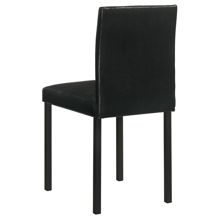 Garza Upholstered Dining Side Chair Black (Set of 4)