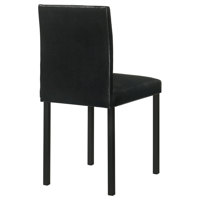 Garza Upholstered Dining Side Chair Black (Set of 4)