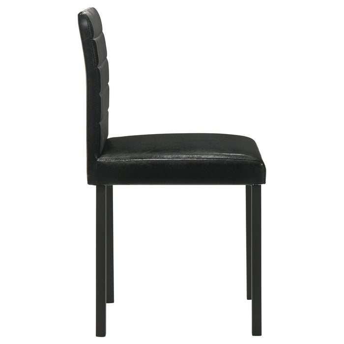 Garza Upholstered Dining Side Chair Black (Set of 4)