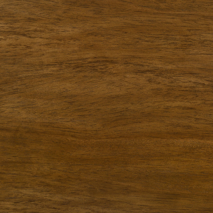 Adderley Eastern King Wood Panel Bed Cream and Warm Brown