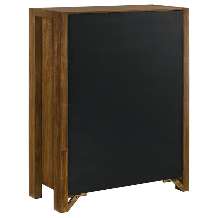 Adderley 5-piece Queen Bedroom Set Warm Brown