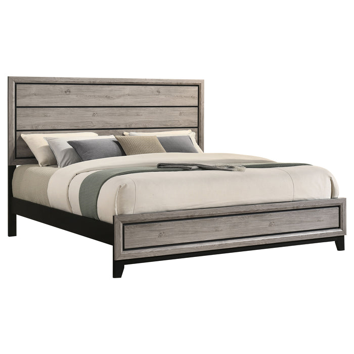 Watson Wood Eastern King Panel Bed Light Taupe