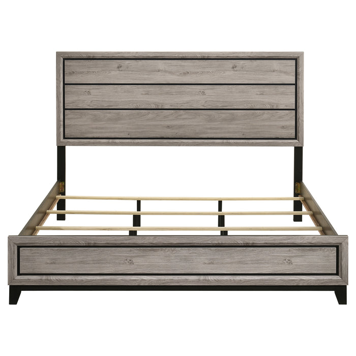 Watson Wood Eastern King Panel Bed Light Taupe