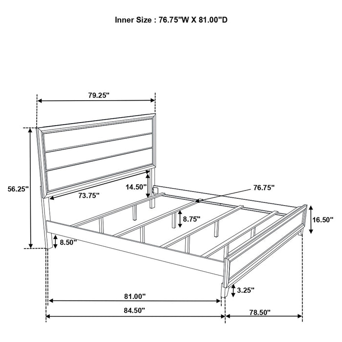 Watson Wood Eastern King Panel Bed Light Taupe