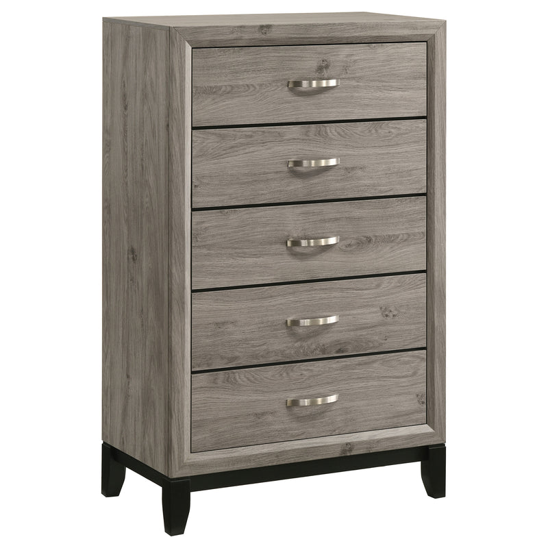 Valen Five-piece Eastern King Bedroom Set Light Taupe