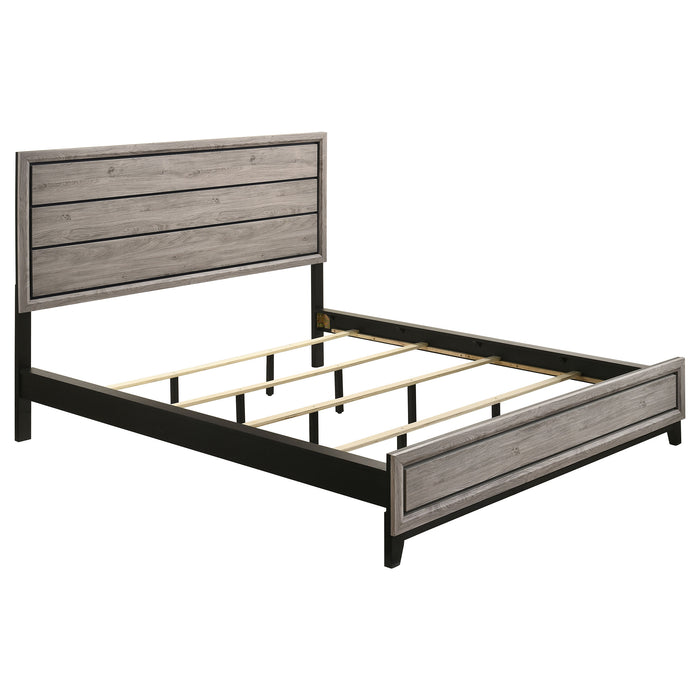 Watson Wood California King Panel Bed Light Taupe