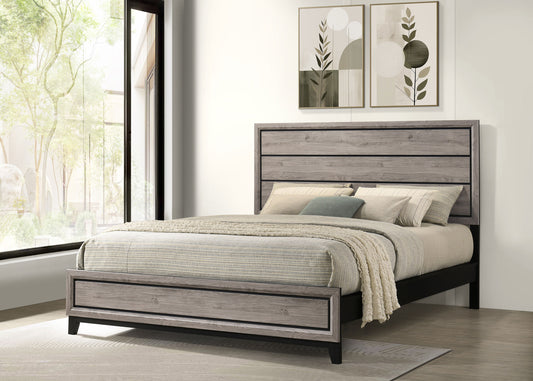 Watson Wood California King Panel Bed Light Taupe