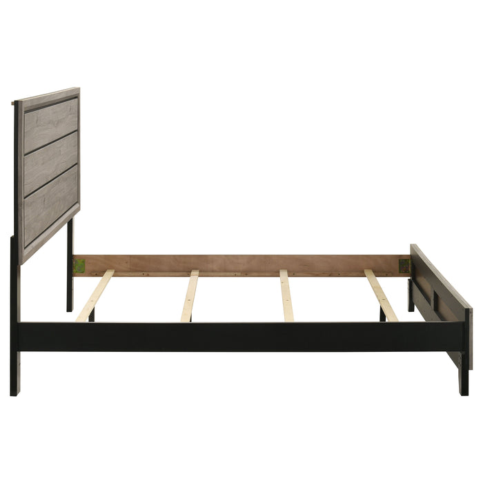 Watson Wood Queen Panel Bed Light Taupe