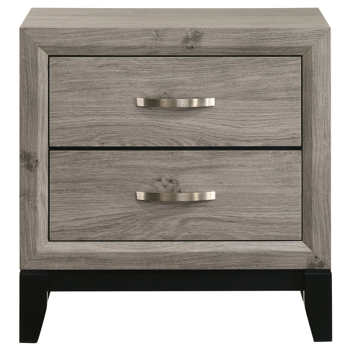 Watson 2-drawer Nightstand Bedside Table Light Taupe