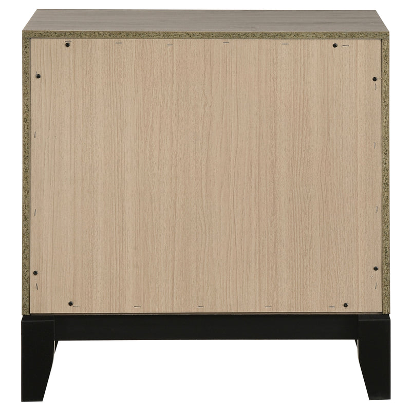 Valen 2-drawer Nightstand Bedside Table Light Taupe