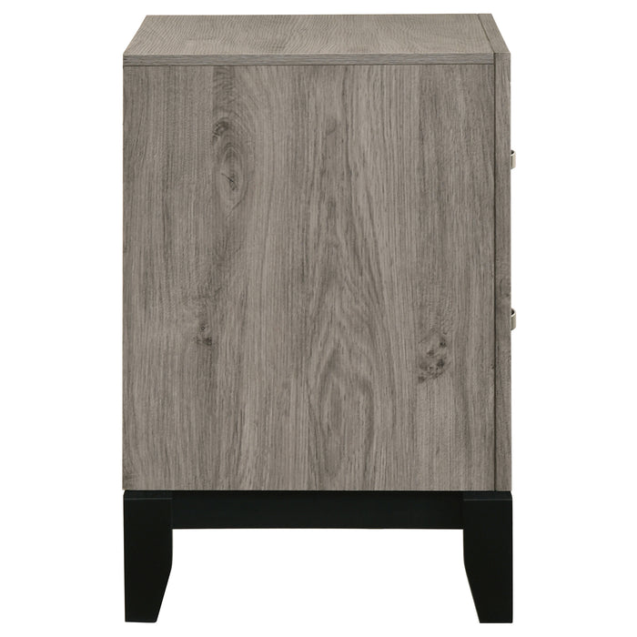 Watson 2-drawer Nightstand Bedside Table Light Taupe