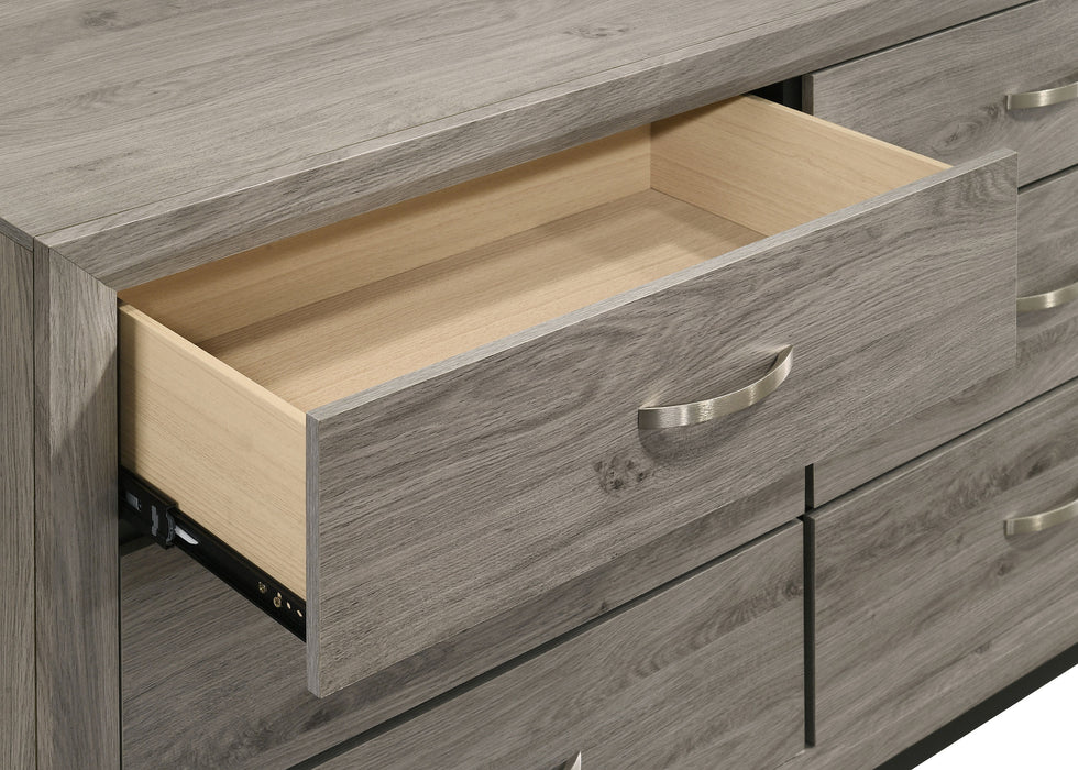 Watson 6-drawer Bedroom Dresser Cabinet Light Taupe