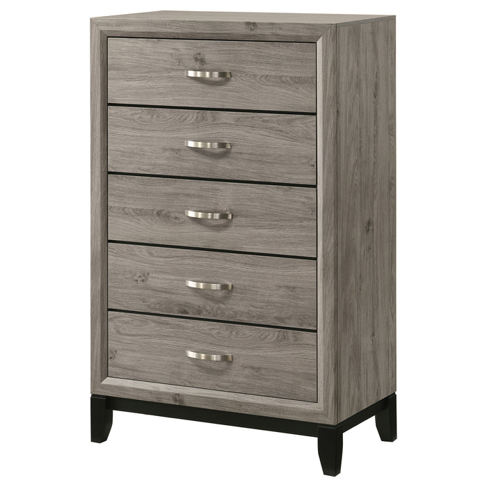 Watson 5-drawer Bedroom Chest of Drawers Light Taupe