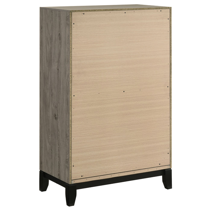 Watson 5-drawer Bedroom Chest of Drawers Light Taupe