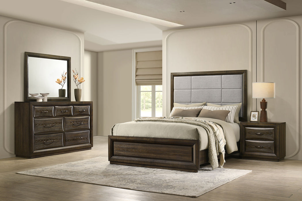 Atlas 4-piece Queen Bedroom Set Dark Oak