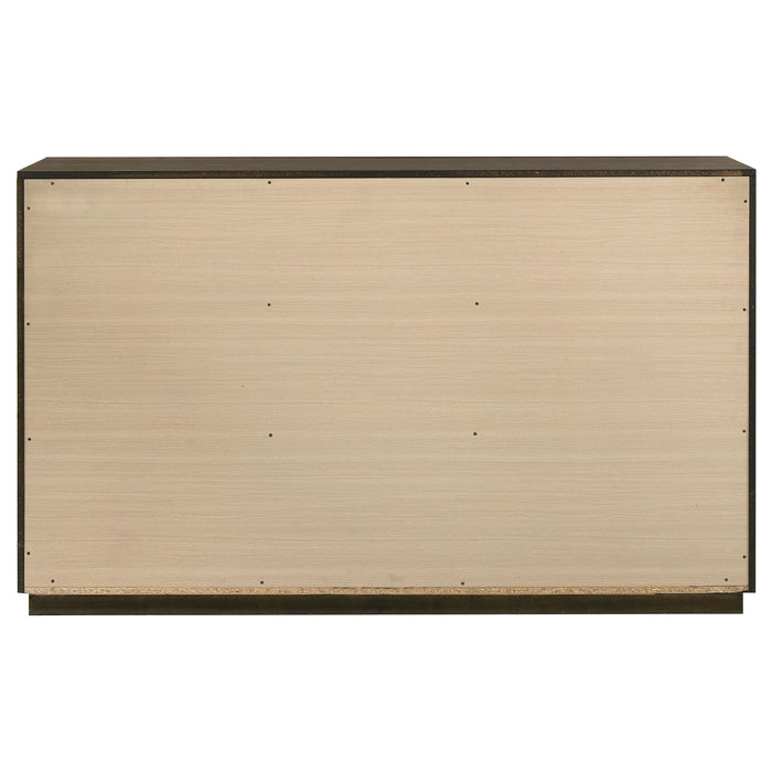 Atlas 7-drawer Bedroom Dresser Cabinet Dark Oak