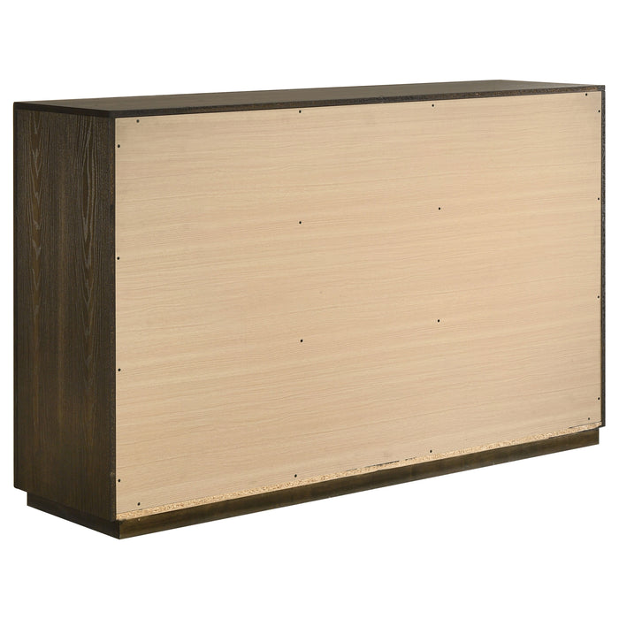 Atlas 7-drawer Bedroom Dresser Cabinet Dark Oak