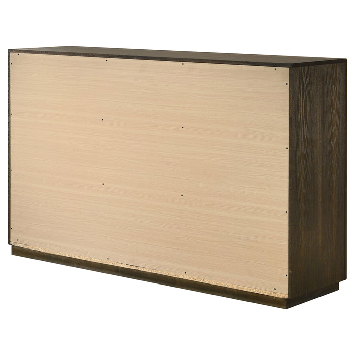 Atlas 7-drawer Bedroom Dresser Cabinet Dark Oak