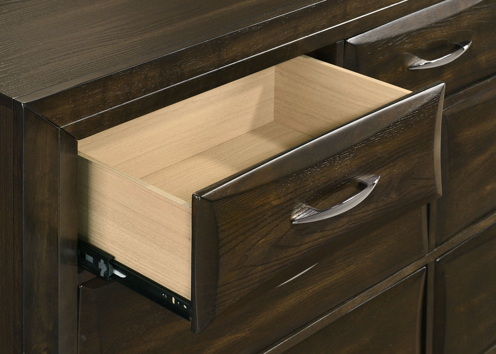 Atlas 7-drawer Bedroom Dresser Cabinet Dark Oak