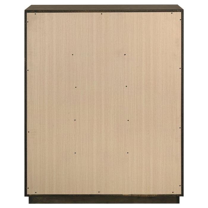 Atlas 5-drawer Bedroom Chest of Drawers Dark Oak