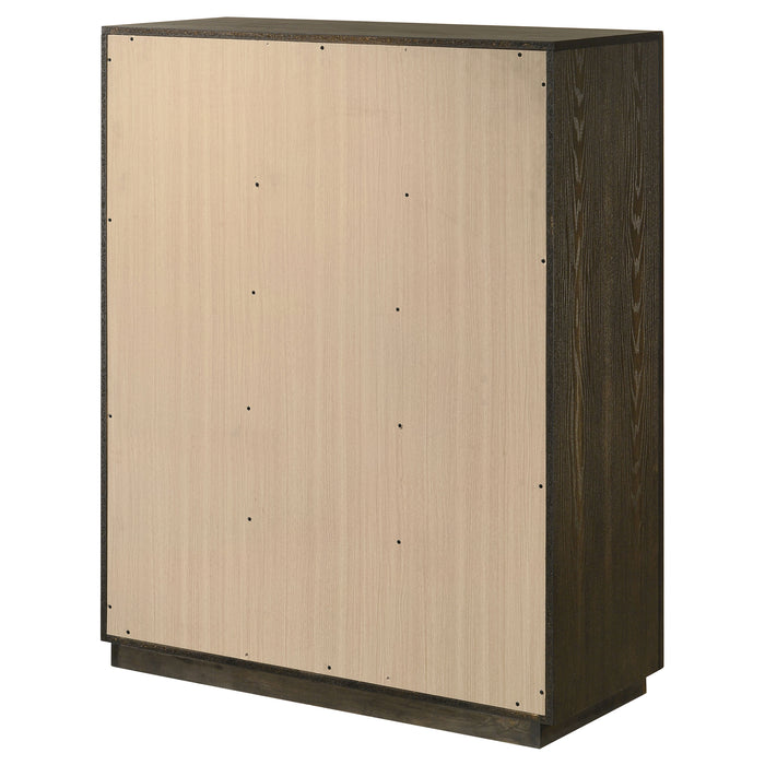 Atlas 5-drawer Bedroom Chest of Drawers Dark Oak