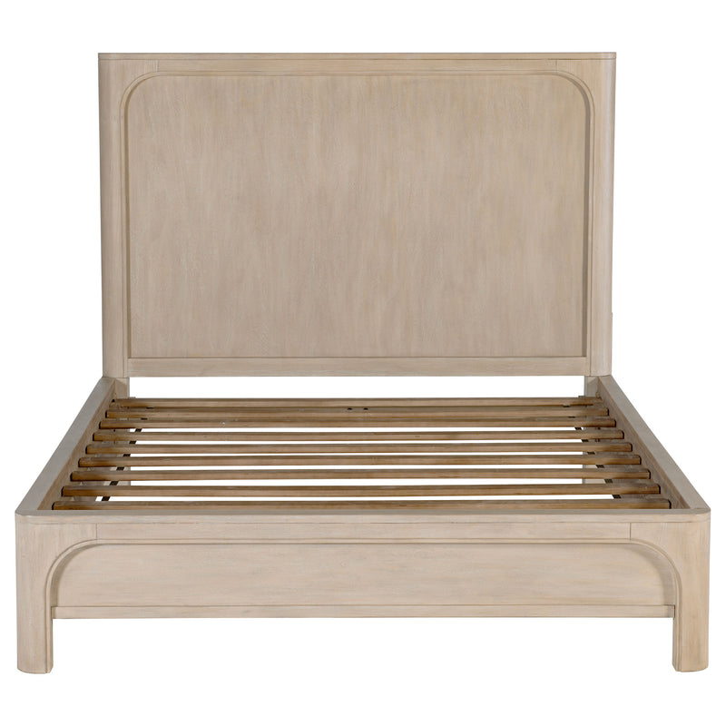 Solano 81-inch California King Panel Bed Weathered Mango