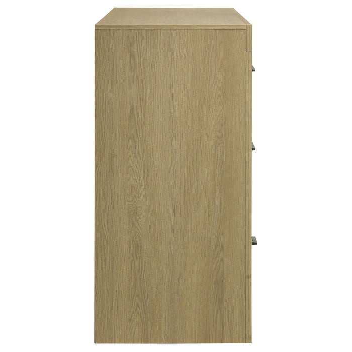 Hendricks 6-drawer Bedroom Dresser Storage Cabinet Light Oak